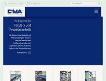 Tablet Screenshot of dma.de